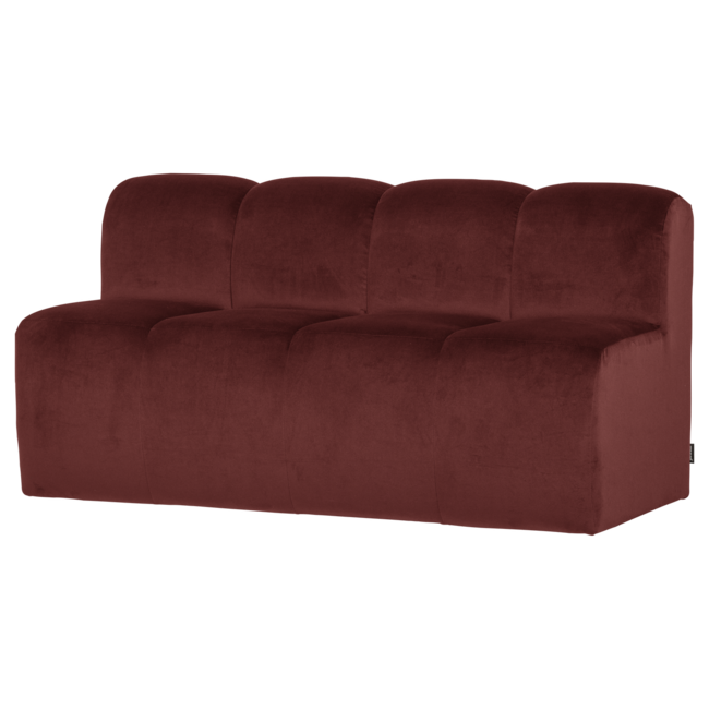 Woood Mojo Eetbank 164cm Met Rugleuning Velvet Kastanjebruin [FSC]