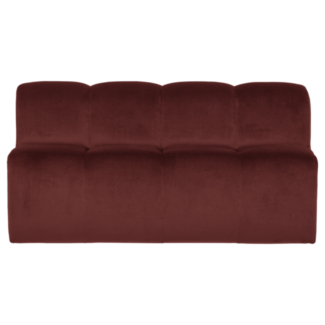 Woood Mojo Eetbank 164cm Met Rugleuning Velvet Kastanjebruin [FSC]