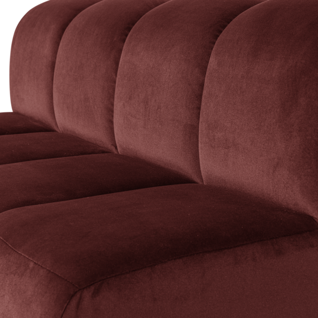 Woood Mojo Eetbank 164cm Met Rugleuning Velvet Kastanjebruin [FSC]