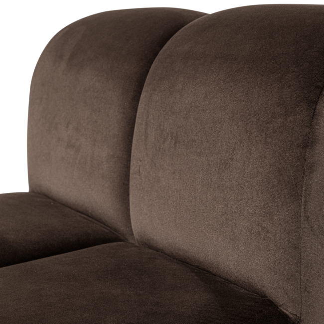 Woood Mojo Eetbank 84 Cm Met Rugleuning Velvet Bruin [FSC]