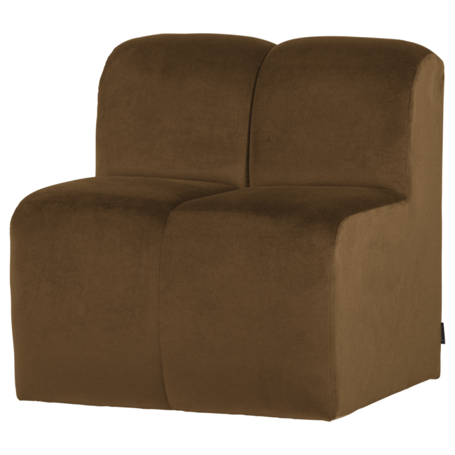 Woood Mojo Eetbank 84 Cm Met Rugleuning Velvet Honinggeel [FSC]