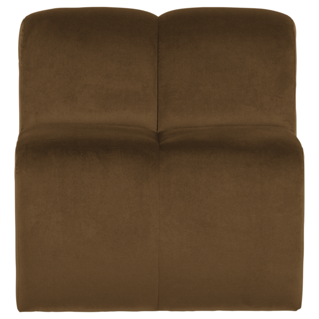 Woood Mojo Eetbank 84 Cm Met Rugleuning Velvet Honinggeel [FSC]