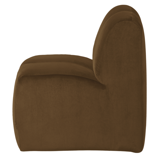 Woood Mojo Eetbank 84 Cm Met Rugleuning Velvet Honinggeel [FSC]