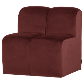 Woood Mojo Eetbank 84 Cm Met Rugleuning Velvet Kastanjebruin [FSC]