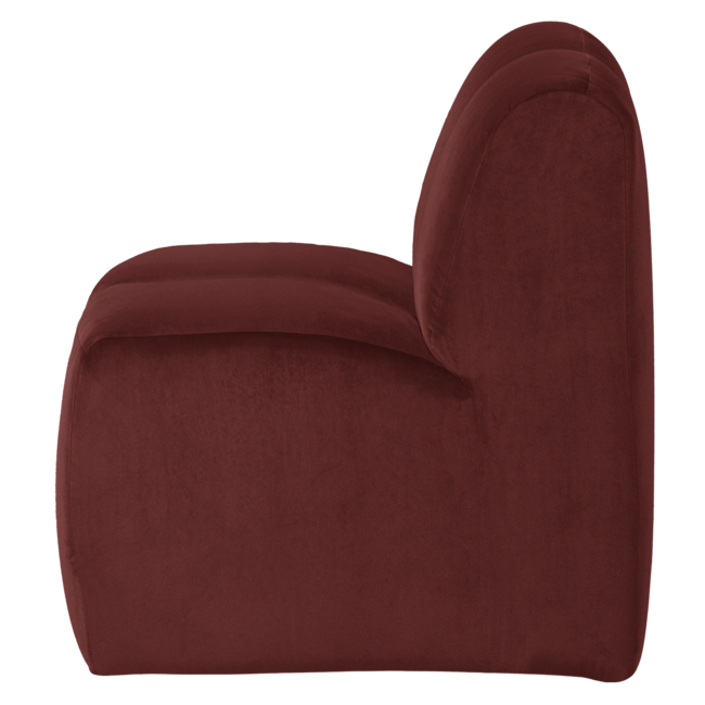Woood Mojo Eetbank 84 Cm Met Rugleuning Velvet Kastanjebruin [FSC]