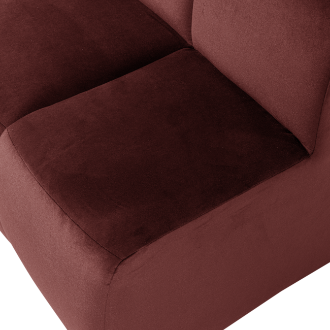 Woood Mojo Eetbank 84 Cm Met Rugleuning Velvet Kastanjebruin [FSC]