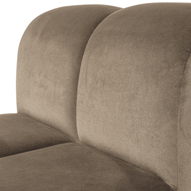 Woood Mojo Eetbank 84 Cm Met Rugleuning Velvet Khaki [FSC]