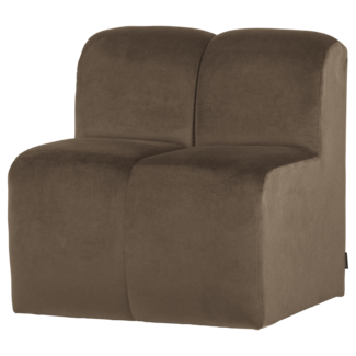 Woood Mojo Eetbank 84 Cm Met Rugleuning Velvet Taupe [FSC]