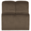 Woood Mojo Eetbank 84 Cm Met Rugleuning Velvet Taupe [FSC]