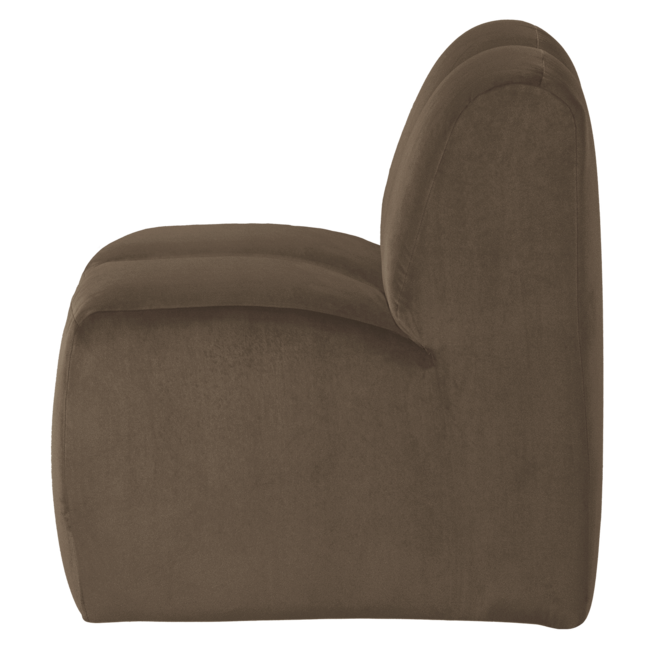 Woood Mojo Eetbank 84 Cm Met Rugleuning Velvet Taupe [FSC]