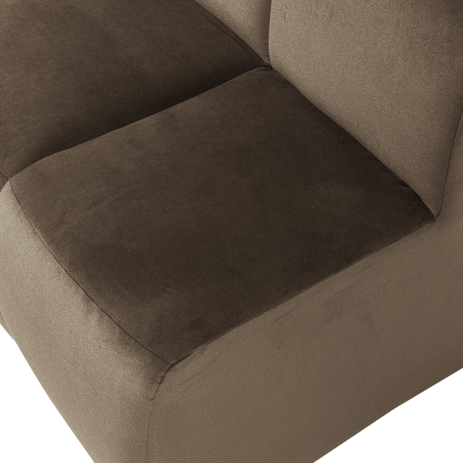 Woood Mojo Eetbank 84 Cm Met Rugleuning Velvet Taupe [FSC]