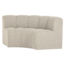 Woood Mojo Eetbank Halfronde Hoek Rugleuning Boucle Beige [FSC]