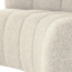 Woood Mojo Eetbank Halfronde Hoek Rugleuning Boucle Beige [FSC]