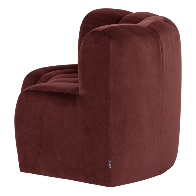 Woood Mojo Eetbank Halfronde Hoek Rugleuning Velvet K.Bruin [FSC]