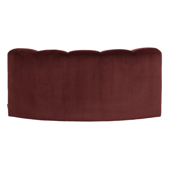 Woood Mojo Eetbank Halfronde Hoek Rugleuning Velvet K.Bruin [FSC]