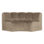 Woood Mojo Eetbank Halfronde Hoek Rugleuning Velvet Khaki [FSC]