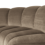 Woood Mojo Eetbank Halfronde Hoek Rugleuning Velvet Khaki [FSC]