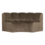 Woood Mojo Eetbank Halfronde Hoek Rugleuning Velvet Taupe [FSC]