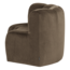 Woood Mojo Eetbank Halfronde Hoek Rugleuning Velvet Taupe [FSC]
