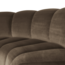 Woood Mojo Eetbank Halfronde Hoek Rugleuning Velvet Taupe [FSC]