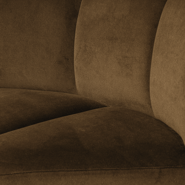 Woood Mojo Eetbank Hoek Met Rugleuning Velvet Honinggeel [FSC]