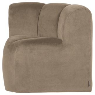 Woood Mojo Eetbank Hoek Met Rugleuning Velvet Khaki [FSC]