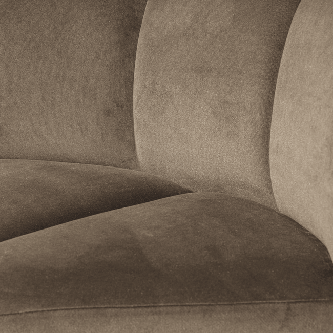 Woood Mojo Eetbank Hoek Met Rugleuning Velvet Khaki [FSC]