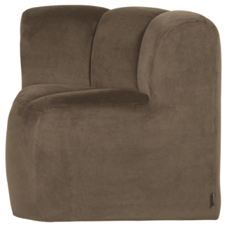 Woood Mojo Eetbank Hoek Met Rugleuning Velvet Taupe [FSC]