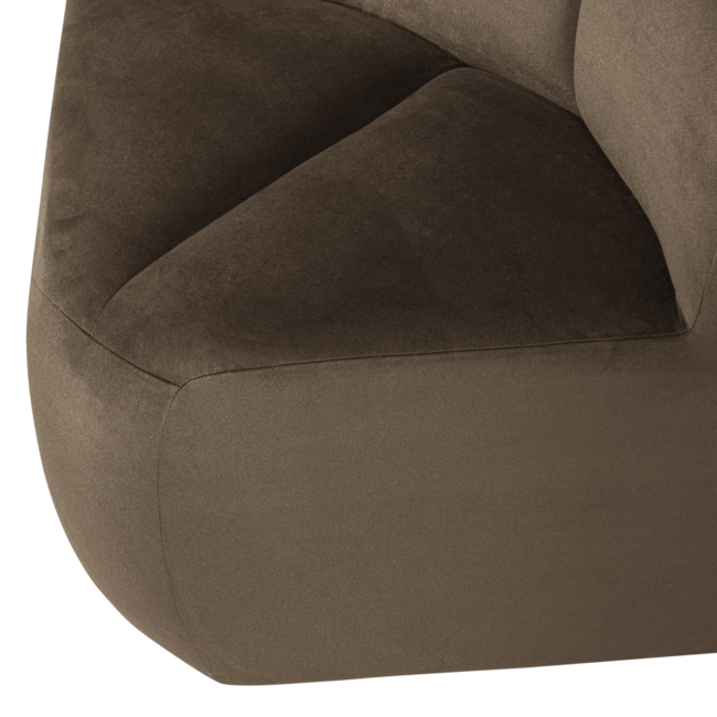 Woood Mojo Eetbank Hoek Met Rugleuning Velvet Taupe [FSC]