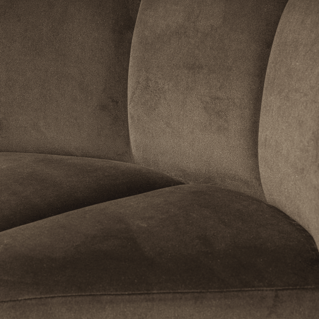 Woood Mojo Eetbank Hoek Met Rugleuning Velvet Taupe [FSC]