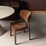 Woood Foon Eetkamerstoel 3d Structuurstof Bruin - Set Van 2 [FSC]