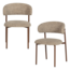 Woood Kelu Eetkamerstoel Wollig Naturel Melange - Set Van 2 [FSC]
