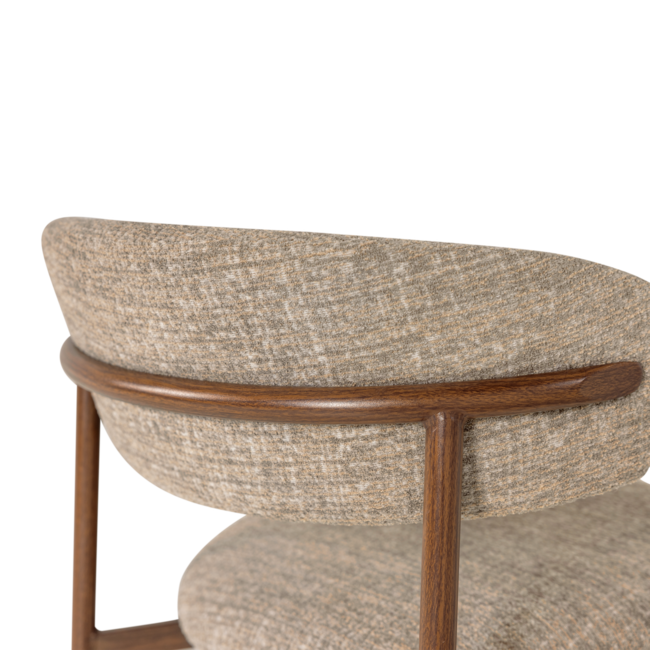 Woood Kelu Eetkamerstoel Wollig Naturel Melange - Set Van 2 [FSC]