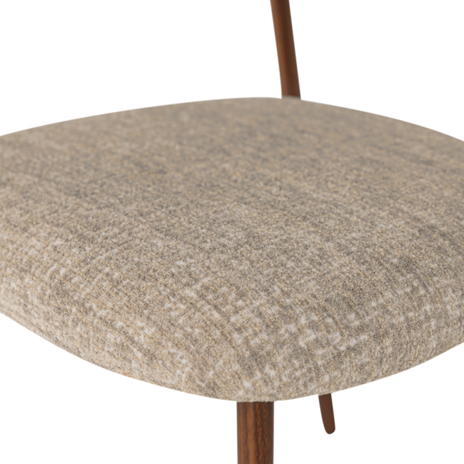 Woood Kelu Eetkamerstoel Wollig Naturel Melange - Set Van 2 [FSC]
