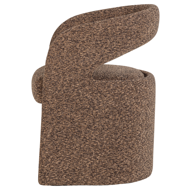 Woood Lanor Eetkamerstoel Grove Boucle Bruin [FSC]