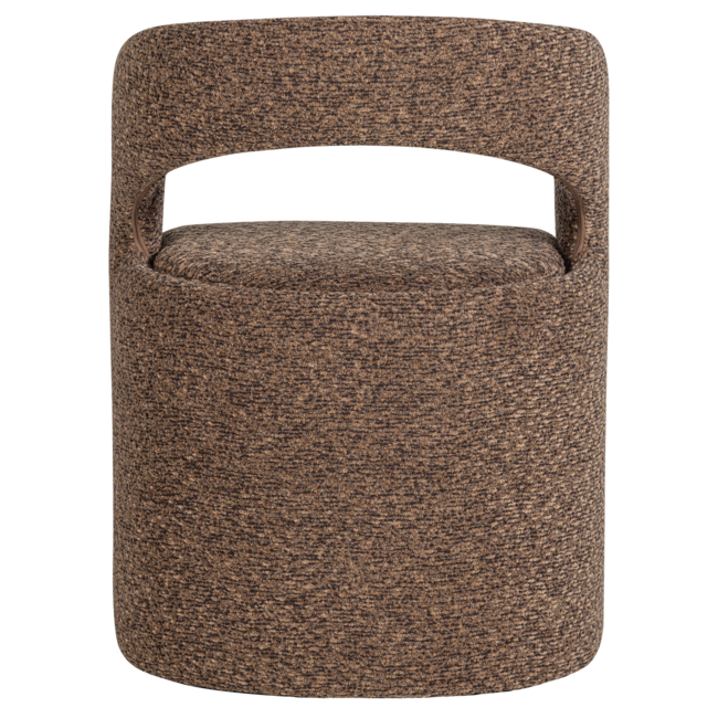 Woood Lanor Eetkamerstoel Grove Boucle Bruin [FSC]