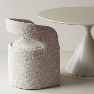 Woood Lanor Eetkamerstoel Grove Boucle Naturel [FSC]