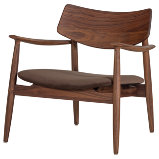 Woood Bask Fauteuil Walnoothout Bruin