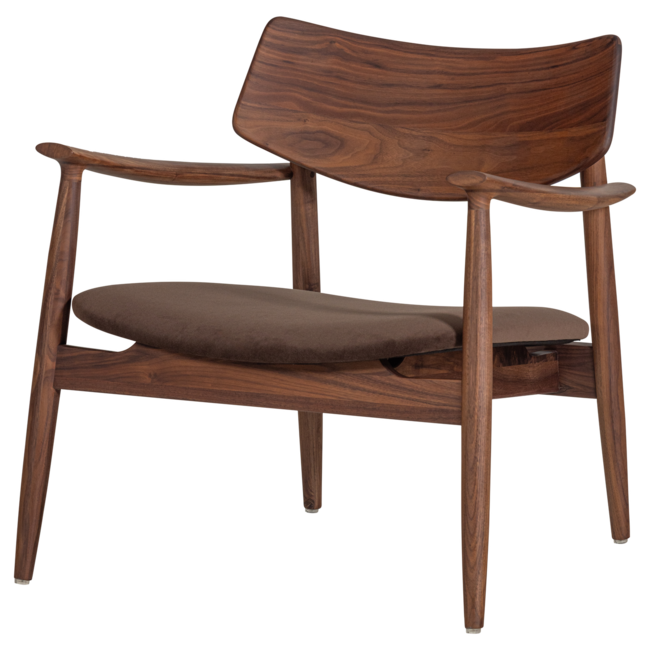 Woood Bask Fauteuil Walnoothout Bruin