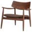 Woood Bask Fauteuil Walnoothout Bruin