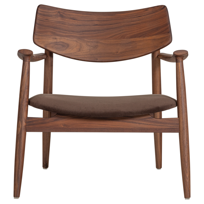 Woood Bask Fauteuil Walnoothout Bruin
