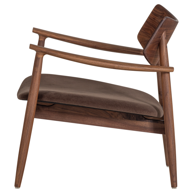 Woood Bask Fauteuil Walnoothout Bruin