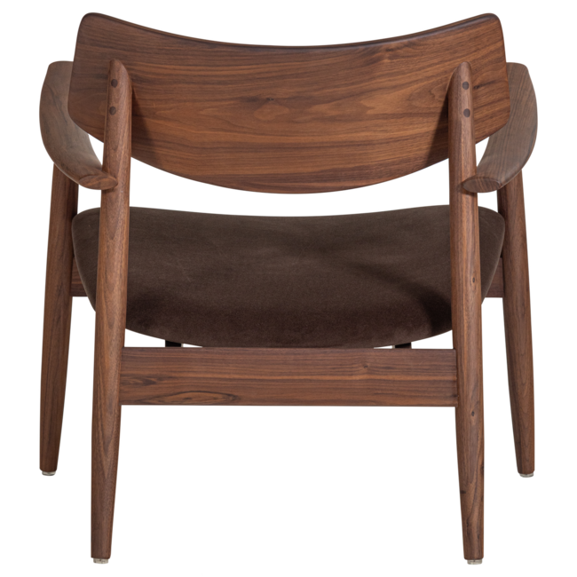 Woood Bask Fauteuil Walnoothout Bruin