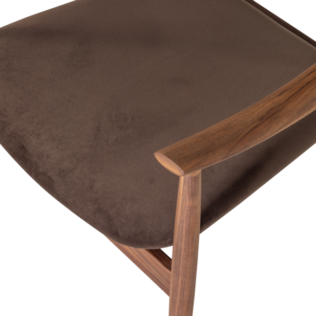 Woood Bask Fauteuil Walnoothout Bruin