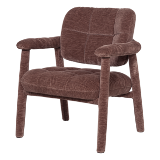 Woood Loom Fauteuil Chenille Structuur Oudroze [FSC]