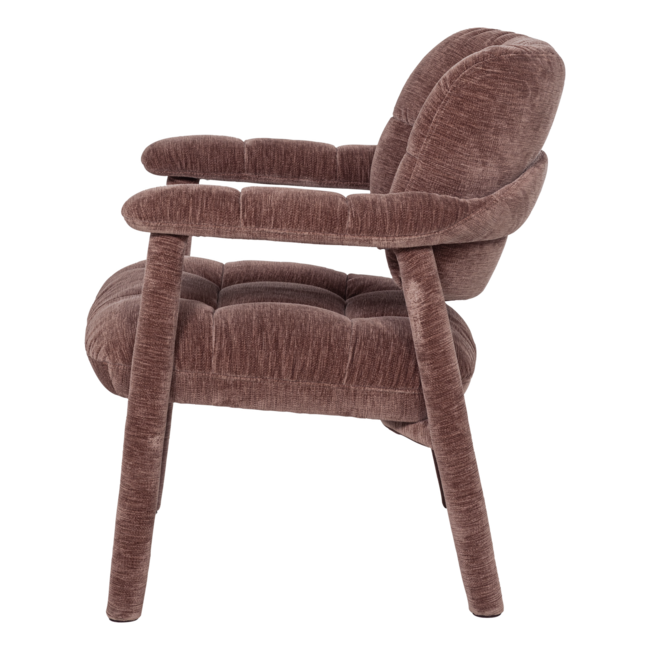 Woood Loom Fauteuil Chenille Structuur Oudroze [FSC]