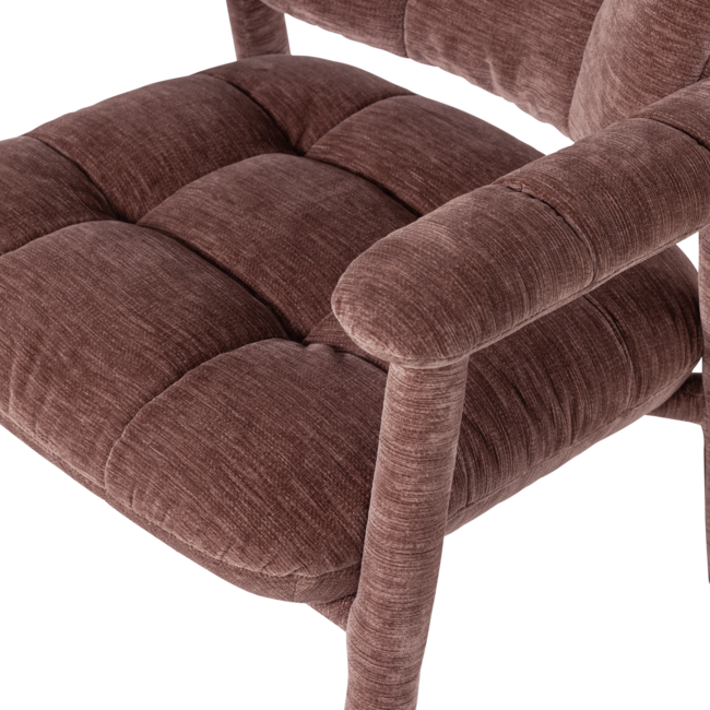 Woood Loom Fauteuil Chenille Structuur Oudroze [FSC]
