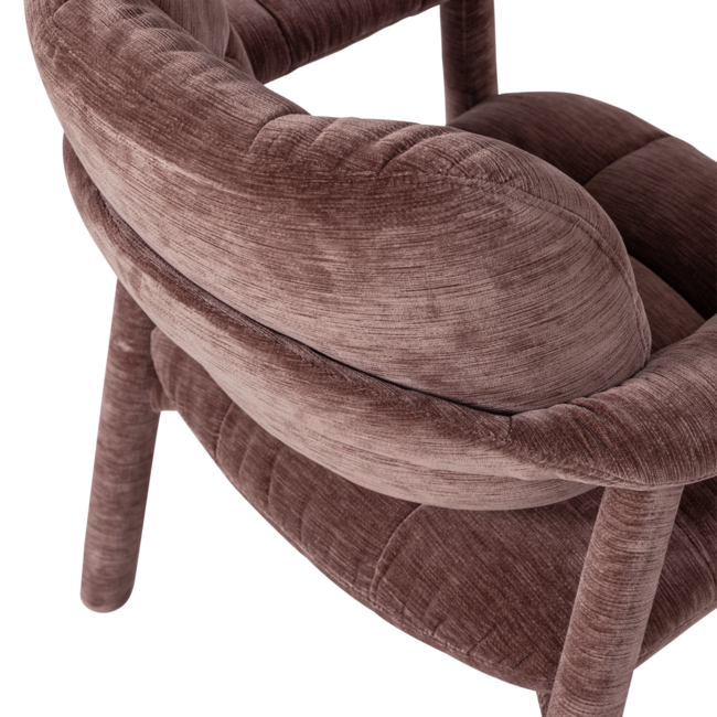 Woood Loom Fauteuil Chenille Structuur Oudroze [FSC]