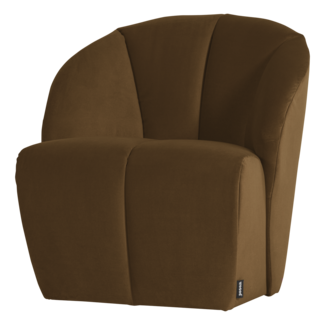 Woood Mojo Draaifauteuil Velvet Honinggeel [FSC]