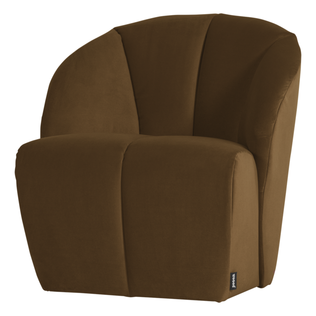 Woood Mojo Draaifauteuil Velvet Honinggeel [FSC]